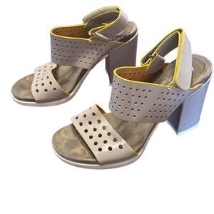Maestria Italiann Retro Grey Chunky Heels Women’s EU 38 US 7.5